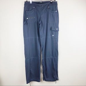 Athleta Bettona Boyfriend Gray Stretch Pants Small